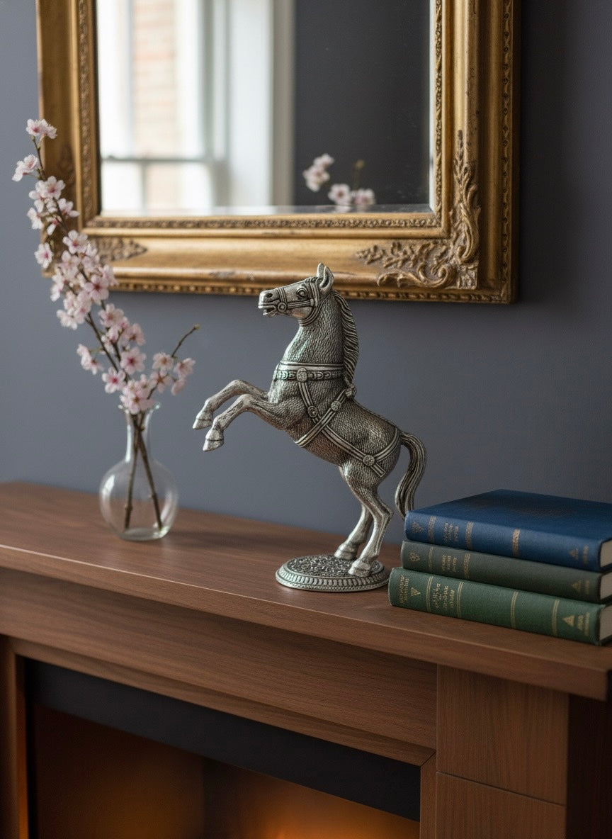 Elegant Aluminum Horse Statue