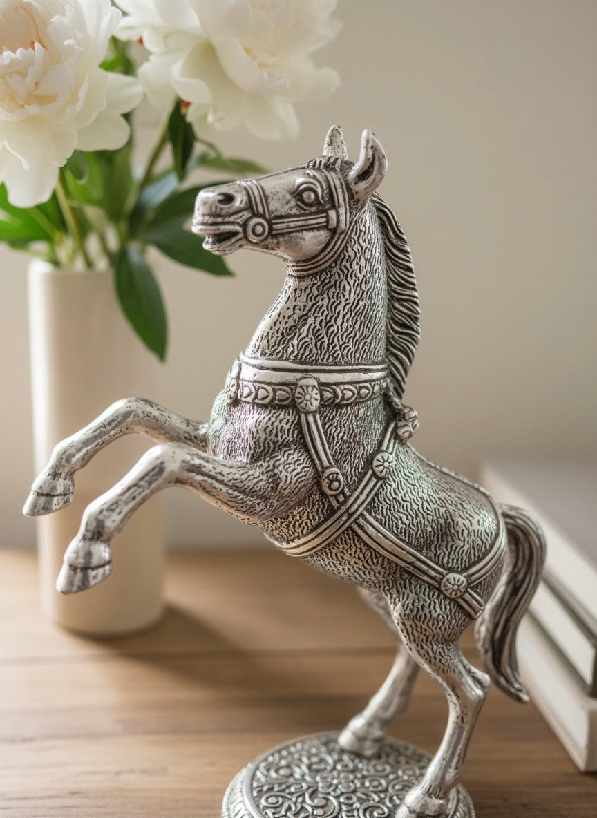 Elegant Aluminum Horse Statue