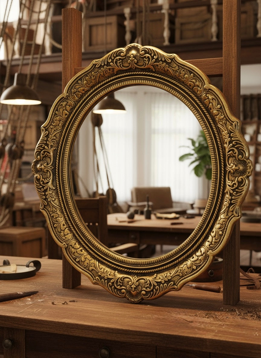 Regal Victorian Style Wall Mirror