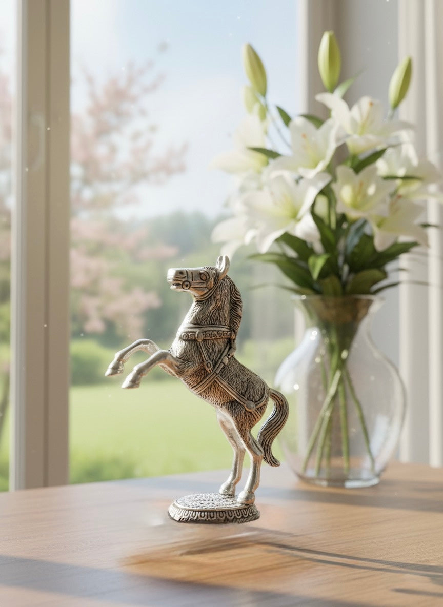 Elegant Aluminum Horse Statue