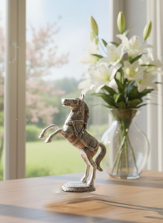 Elegant Aluminum Horse Statue