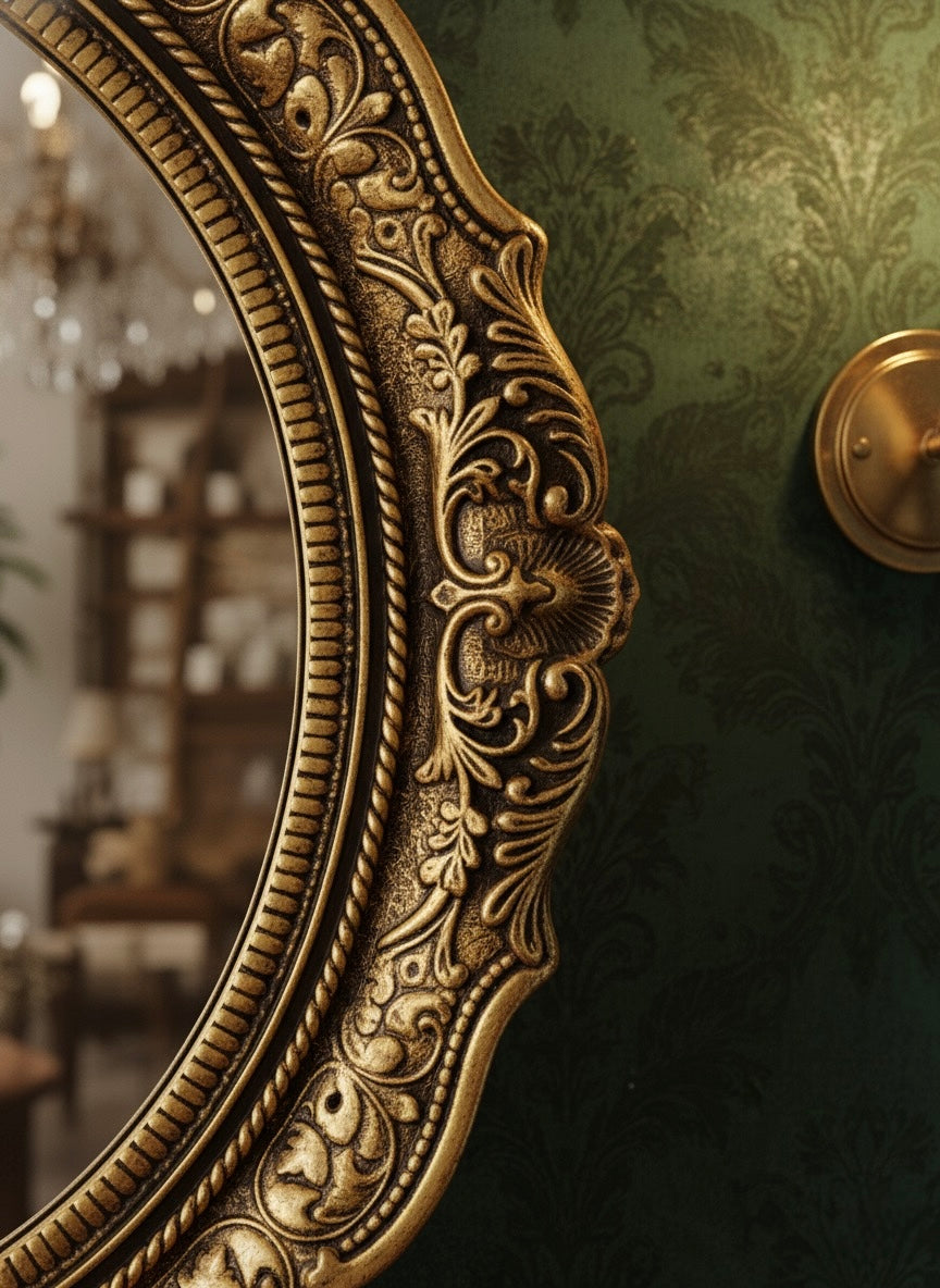 Regal Victorian Style Wall Mirror