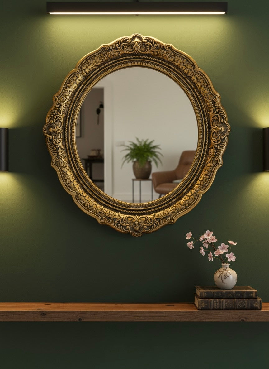 Regal Victorian Style Wall Mirror